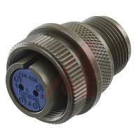 97-3106A-20-33S-621- connector,metal circ,str plug,size 20,11 #16 solder socket contact,black finish