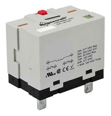 725BXXBM4L-12D Schneider Electric DPNO Plug In Non-Latching Relay, 12V dc Coil, 25 A