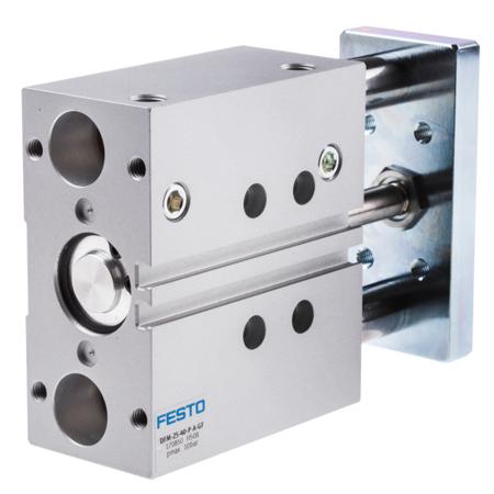 DFM-25-40-P-A-GF Festo Pneumatic Guided Cylinder - 170850, 25mm Bore, 40mm Stroke, DFM Series, Double Acting