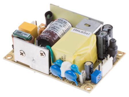 RPS-45-15 Mean Well 45W Embedded Switch Mode Power Supply SMPS, 3A, 15V dc