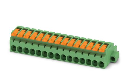 1110643 Phoenix Contact, 5.08mm Pitch, 15 Way, , Pluggable Terminal Block, Plug, Cable Mount, Push-In Termination,