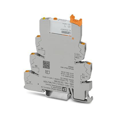 2909680 Phoenix Contact PLC-RPT-230UC/ 1AU/MS/SEN Series Relay for Use with PLC, Voltage, Single Switch Contact, 230 V ac