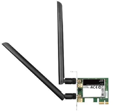 DWA-582 D-Link AC1200 PCIe WiFi Adapter, 867Mbit/s Data Rate