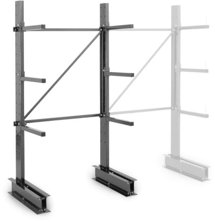 ZFCANTILGSF1060D1 Manorga Steel Dark Grey Storage Racking, 2000mm, 1000mm x 600mm