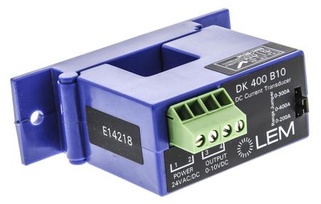 DK 400 B10 LEM DK Series Current Transformer, 400A Input, 400:1, 21.7mm Bore, 20 → 50 V dc, 22 → 38 V ac