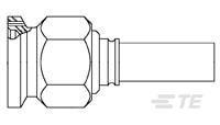 1051766-1 TE Connectivity 10517 Series Cable Circular Coaxial Connector, Cable Termination, Straight Body