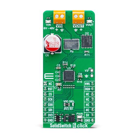 MIKROE-6089 MikroElektronika High-Side Switch Controller with Intelligent E-Fuse Protection From STMicroElectronic MOSFET for