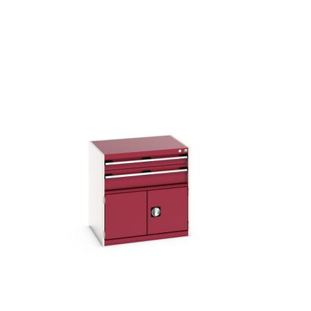 40020021-24V Bott 2 Door, 2 Drawer Sheet Steel Floor Standing Storage Cabinet, 800 X 650 X 800mm