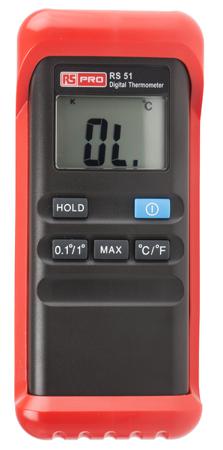 123-3215 RS Pro Digital Thermometer, 1 Input Handheld, K Type Input