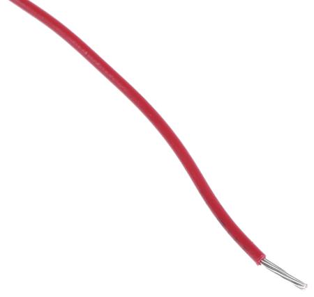 3251 RD005 Alpha Wire Hook-up Wire PVC Series Red 0.33 mm² Hook Up Wire, 22 AWG, 7/0.25 mm, 30m, SR-PVC Insulation,