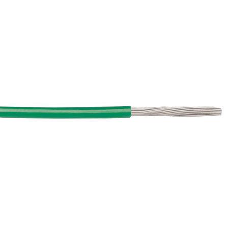 3050/1 GR005 Alpha Wire Hook-up Wire PVC Series Green 0.2 mm² Hook Up Wire, 24 AWG, 1/0.51 mm, 30m, PVC Insulation,