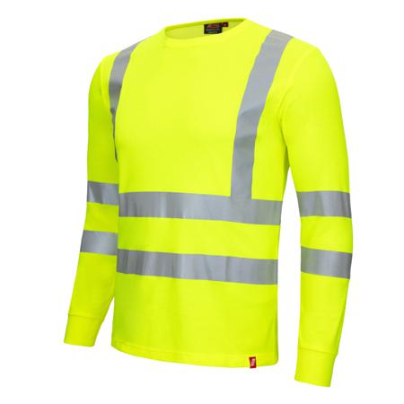 7009-4000-XS NITRAS SAFETY 7009 Fluorescent Yellow Unisex Hi Vis T-Shirt, XS