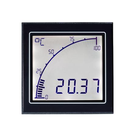 APM-TEMP-APO Trumeter  , LCD Temperature Indicator for Temperature, 68mm x 68mm