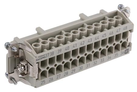 09330242711 HARTING Heavy Duty Power Connector Insert, 16A, Female, Han E Series, 24 Contacts
