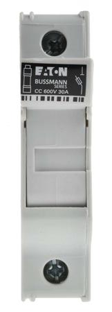 CHCC1DU Eaton 30A Rail Mount Fuse Holder for 10 x 38mm Fuse, 1P, 600V ac