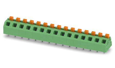1862547 Phoenix Contact SPTAF 1/15-5.0-EL Series PCB Terminal Block, 15-Contact, 5mm Pitch, Through Hole Mount, 1-Row