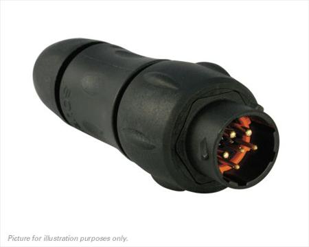 UTS1JC103W3P Souriau Sunbank by Eaton Circular Connector, 6 Contacts, Free Hanging, Standard Connector, Plug, Male, IP68, IP69K, UTS