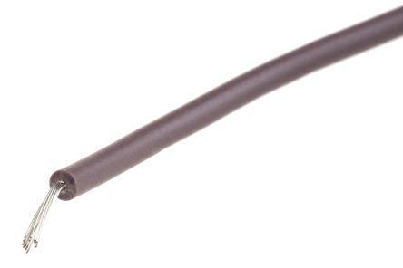 872-4647 RS Pro Brown, 100m PVC UL1015 Hook Up Wire, 0.33 mm² CSA , 600 V 22 AWG
