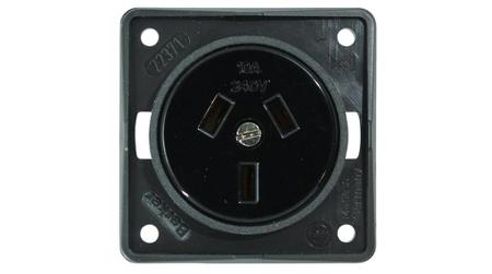 962582505 Berker 962 Black Plug Socket, 10A