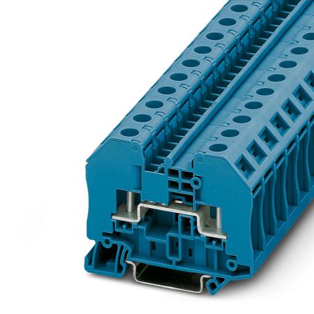 3049110 Phoenix Contact  RT 3 BU Series Blue, 0.1 → 2.5mm², Single-Level, Bolt Termination