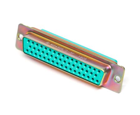 M24308/2-285F Amphenol India M2000 50 Way Panel Mount D-sub Connector Socket, 2.77mm Pitch, with Panel Mount