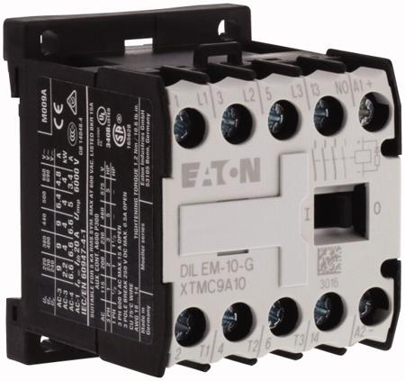 051783-DILEM-10-110V50HZ-120V60HZ- Eaton xStart DILEM 3 Pole Contactor - 9 A, 110 V ac Coil, 3NO, 4 kW