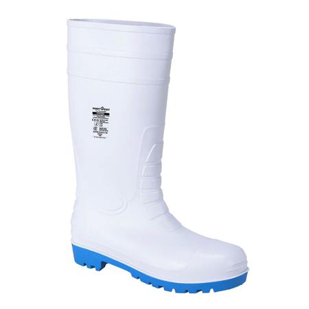 FW95WHR37 Portwest  White Steel Toe Capped Unisex Safety Boot, UK 10, EU 44