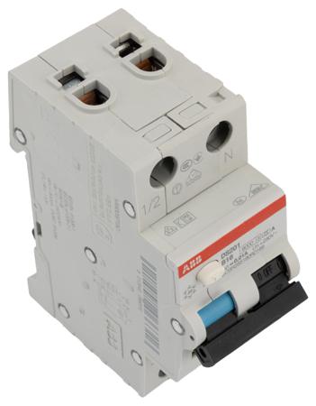 2CSR255180R0165 ABB RCBO, 16A Current Rating, 2P Poles, 10mA Trip Sensitivity, System Pro M Compact Range