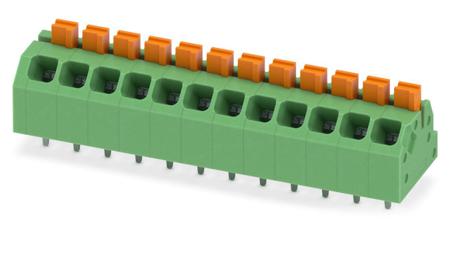 1862149 Phoenix Contact SPTAF 1/12-3.5-EL Series PCB Terminal Block, 12-Contact, 3.5mm Pitch, Through Hole Mount, 2-Row