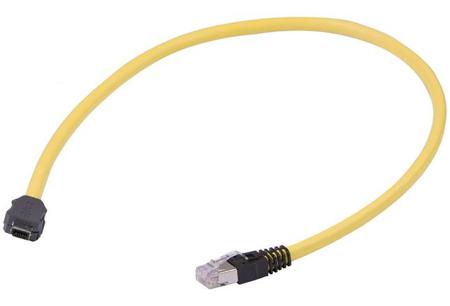 33480653830015 HARTING, 1.5m Cat6a, Yellow Type A Chinese Plug to Male RJ45 Male, None, Terminated PVC Sheath