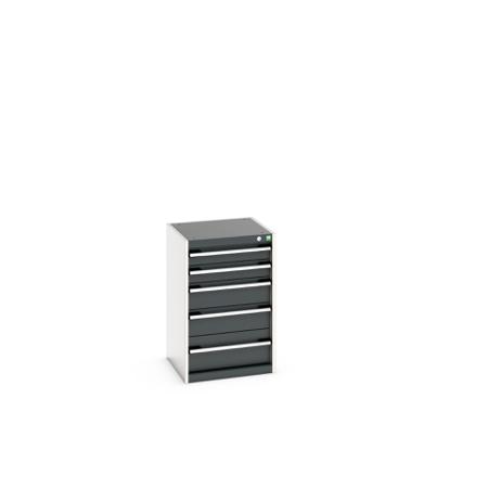 40010027.19V Bott 5 Cabinet, Steel, 800mm x 525mm x 525mm, Anthracite Grey, Light Grey