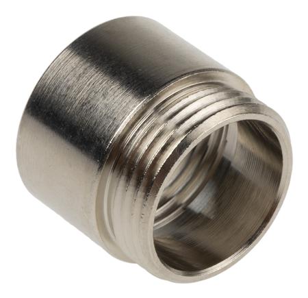 52104494 Lapp Cable Gland Adaptor, PG13.5 Exterior Thread, M20 Interior Thread, Nickel Plated Brass, SKINDICHT Series
