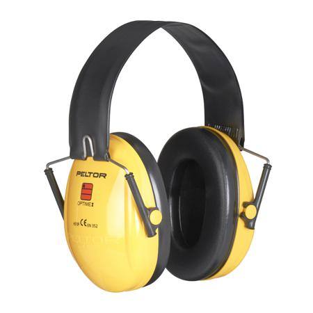 H510F-404 3M PELTOR Optime I Ear Defender with Headband, 26dB, Black, Yellow