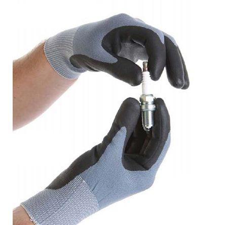E-T13-CON1AVP-07 RS PRO Grey Nylon, Spandex Mechanical Protection Work Gloves, Size 7, Small, Nitrile Micro-Foam Coating