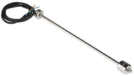 SSF67A25B300 Sensata Cynergy3 SSF67 Series Vertical Stainless Steel Float Switch, Float, 1m Cable, NO/NC, 250V ac Max, 120V dc Max