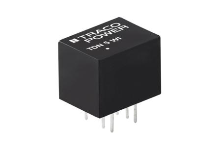 TDN-5-0913WI TRACOPOWER TDN 5WI 5W Isolated DC-DC Converter Through Hole, Vin 4.5 → 12 V dc, Vout 15V dc