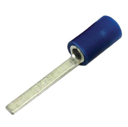 534-654A RS PRO Insulated Crimp Blade Terminal 18.1mm Blade Length, 1.5mm² to 2.5mm², 16AWG to 14AWG, Blue