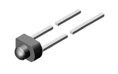 TLUG2400 Vishay Green LED 1.8 mm Through Hole,