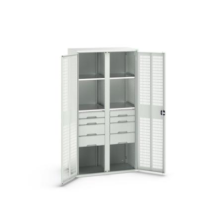 16926778.16 Bott 2 Door, 8 Drawer Sheet Steel Cupboard, 1050 x 550 x 2000mm
