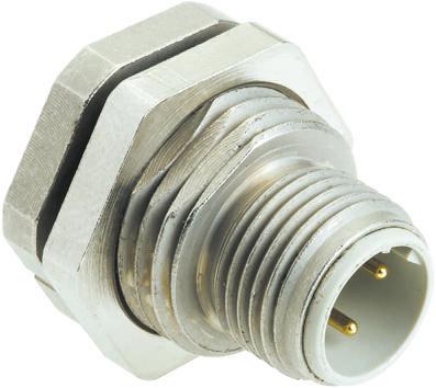 21033711400 HARTING 4 Pole Din Plug, Male, Panel Mount