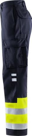 121355-171-128 Fristads 12176 ATHS Men's Trousers Navy, Yellow 88 cm Waist 82cm Leg