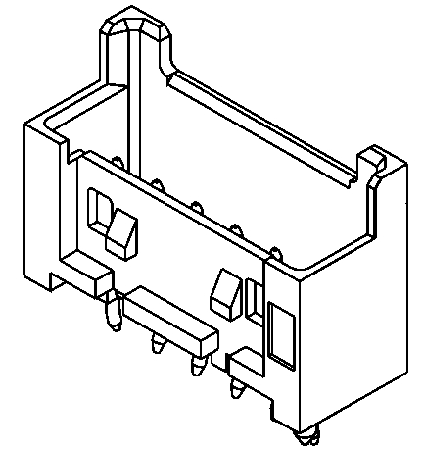 53375-1010 Molex Mini-Lock Series Straight Through Hole PCB Header, 10 Contact(s), 2.5 mm Pitch, 1 Row, Shrouded
