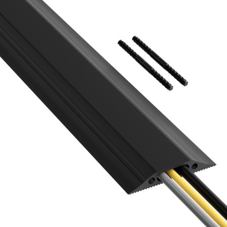 182-3871 RS PRO 1.8m Black Cable Cover in PVC, 30mm Inside dia.
