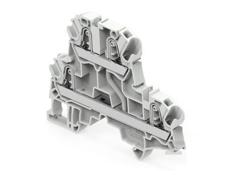 1SNK706211R0000 Entrelec 1SNK Series Terminal Block, 4mm², 2-Level, Push In Termination