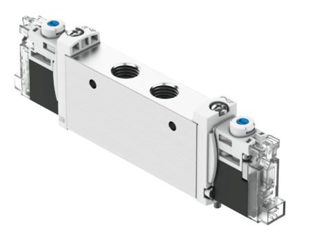 VUVG-L14-T32U-AT-G18-1H2L-F1A Festo 2x3/2-Way, Monostable, Open Pneumatic Solenoid Valve - Electrical G 1/8 VUVG Series 24V
