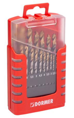 A087201 Dormer 19-Piece Jobber Drill Set for Multi-Material, 10mm Max, 1mm Min