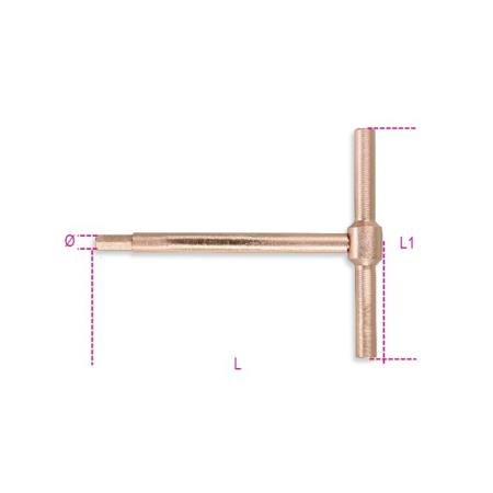 951BA 5 BETA T Shape Metric Hex Key, 5mm
