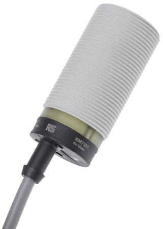 896-7251 RS PRO Capacitive Threaded Barrel Proximity Sensor, M30, 10 mm Detection, PNP NO, 10 → 30 V dc