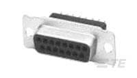 5205736-4 TE Connectivity AMPLIMITE HDP 15 Way Vertical Board Mount D-sub Connector Receptacle, 2.74mm Pitch