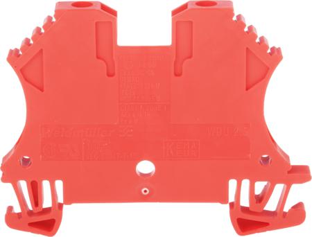 1020040000 Weidmuller  WDU Series Red, 2.5mm², Single-Level, Screw Termination, ATEX